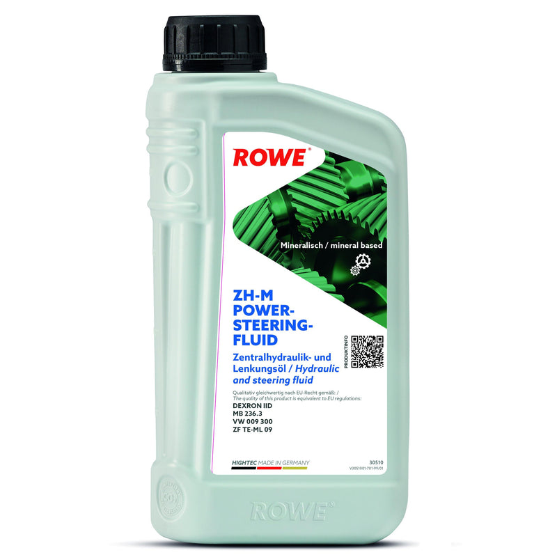 ROWE Steering Fluid - Hightec LHM PLUS 1 litre - Enterprise Africa International - HIGHTEC LHM PLUS is a high-performance, special hydraulic oil with optimised low-temperature performance. It is based on the most advanced additives and selected mineral base oils. Developed specifically for use in Citroen and Peugeot vehicles.